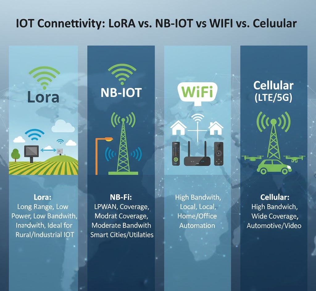 How to Choose the Right IoT Connectivity: LoRa vs NB-IoT vs WiFi vs ...